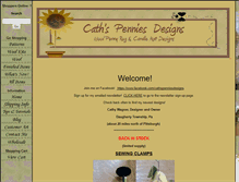 Tablet Screenshot of cathspenniesdesigns.com